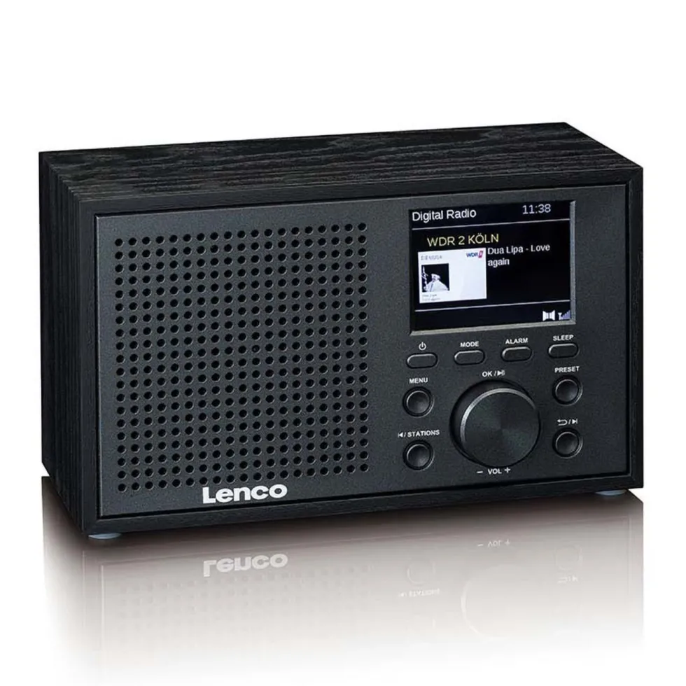 Lenco DAR-017BK DAB+ FM-radio med Bluetooth