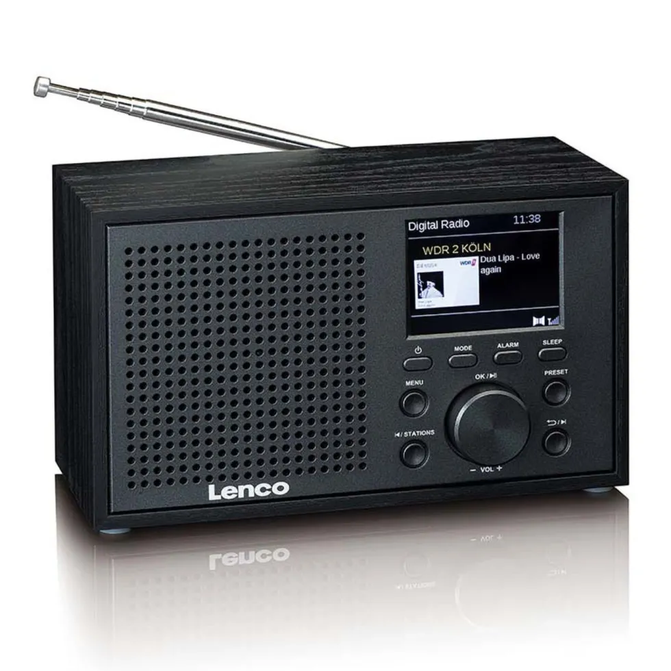 Lenco DAR-017BK DAB+ FM-radio med Bluetooth