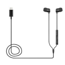 Linocell Bullets USB-C-hodetelefoner Svart