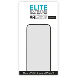Linocell Elite Extreme Curved Skjermbeskytter for iPhone 16 og 15