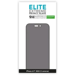 Linocell Elite Extreme Privacy Glass Skjermbeskytter for iPhone 16 Pro Max