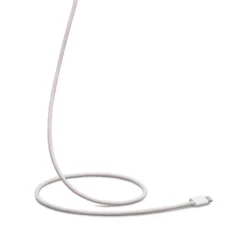 Linocell Flettet USB-A- til Lightning-kabel Rosa 0,5 m