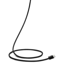 Linocell Flettet USB-A- til USB-C-kabel Svart 0,5 m