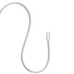 Linocell Flettet USB-C- til Lightning-kabel Rosa 2 m