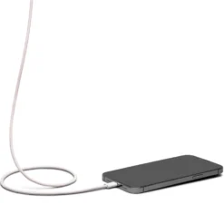 Linocell Flettet USB-C- til Lightning-kabel Rosa 2 m