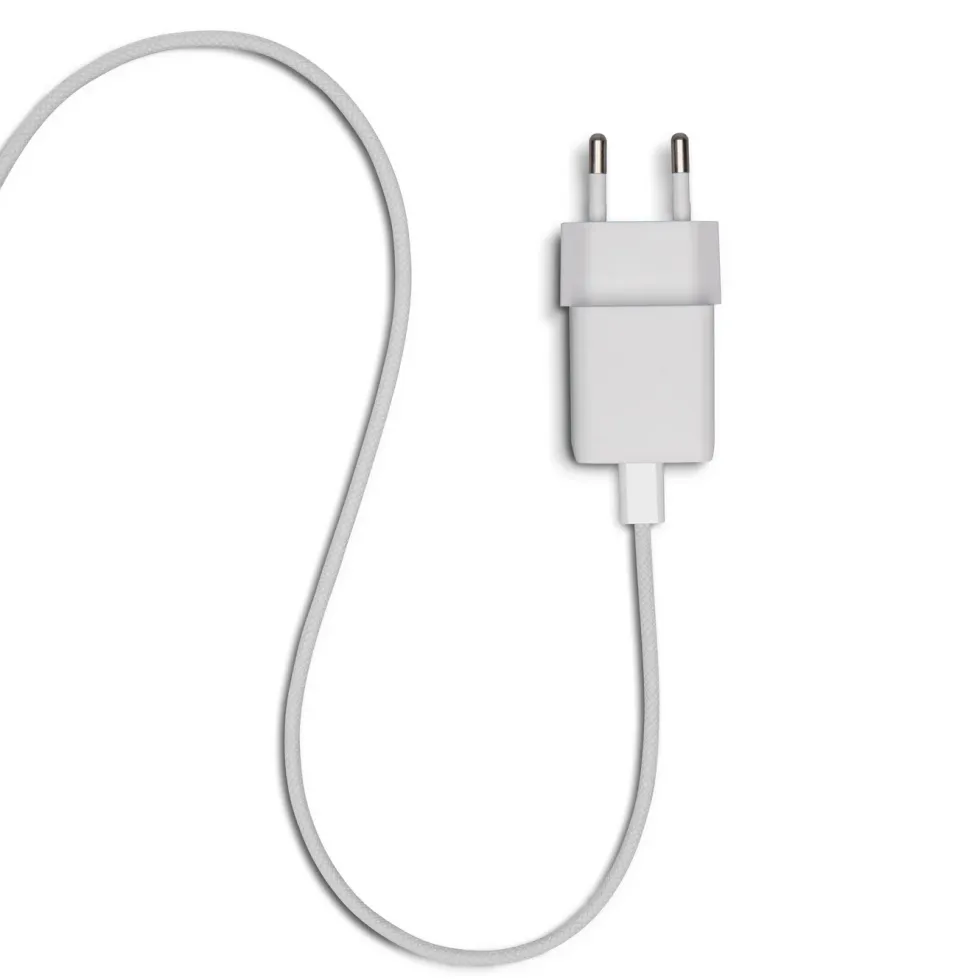 Linocell Flettet USB-C- til Lightning-kabel Hvit 0,5 m
