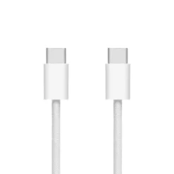 Linocell Flettet USB-C- til USB-C-kabel 240W Hvit 2m