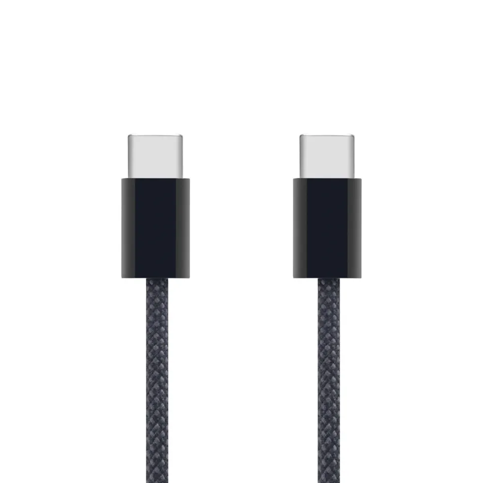 Linocell Flettet USB-C- til USB-C-kabel 240W Svart 1 m