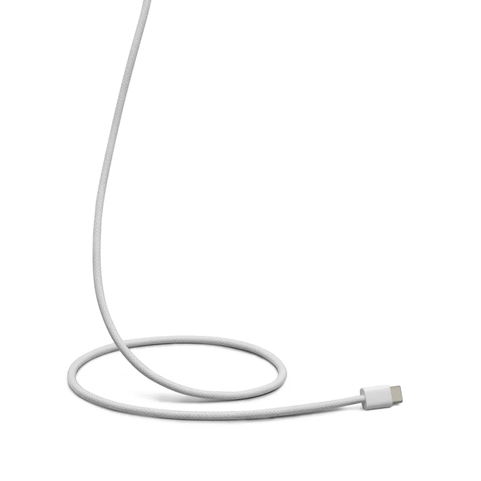 Linocell Flettet USB-C- til USB-C-kabel 60W Hvit 1 m