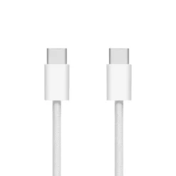 Linocell Flettet USB-C- til USB-C-kabel 60W Hvit 1 m