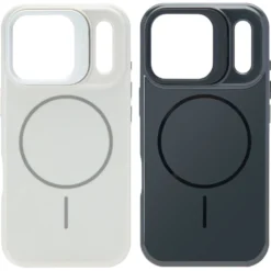 Linocell Flip Stand Case Mobildeksel for iPhone 17 Pro Hvit