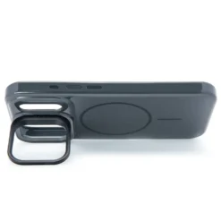 Linocell Flip Stand Case Mobildeksel for iPhone 17 Pro Svart