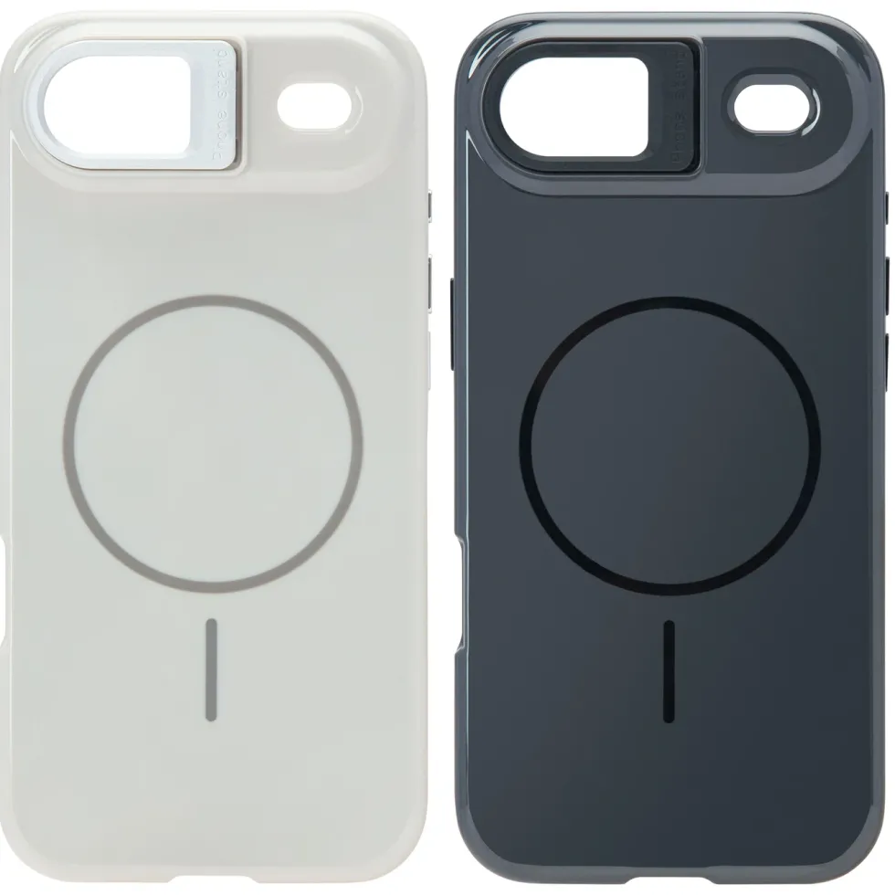 Linocell Flip Stand Case Mobildeksel for iPhone Air Svart