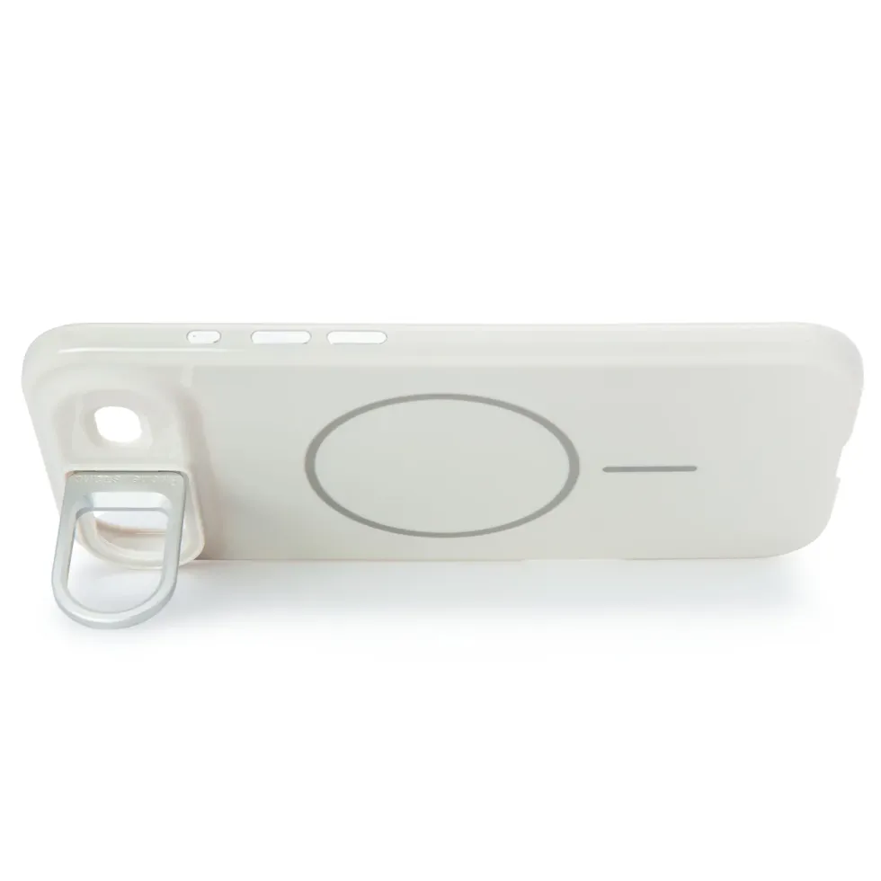 Linocell Flip Stand Case Mobildeksel for iPhone Air Hvit