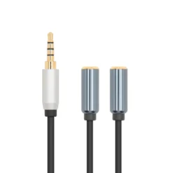 Linocell Forgreningskabel for 3,5 mm-kontakt Svart