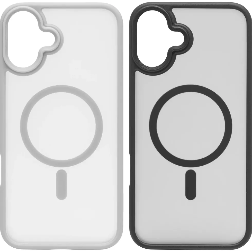 Linocell Hard Case Mobildeksel for Iphone 16 Plus Magsafe Hvit