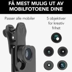 Linocell 5-i-1 Objektiv-kit for mobilkamera