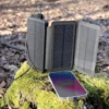Linocell Powerbank med solcellelading 20 W 8000 mAh