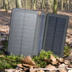 Linocell Powerbank med solcellelading 20 W 8000 mAh