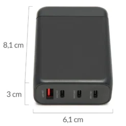Linocell Premium GaN Multilader 100 W PD 3.0 Svart