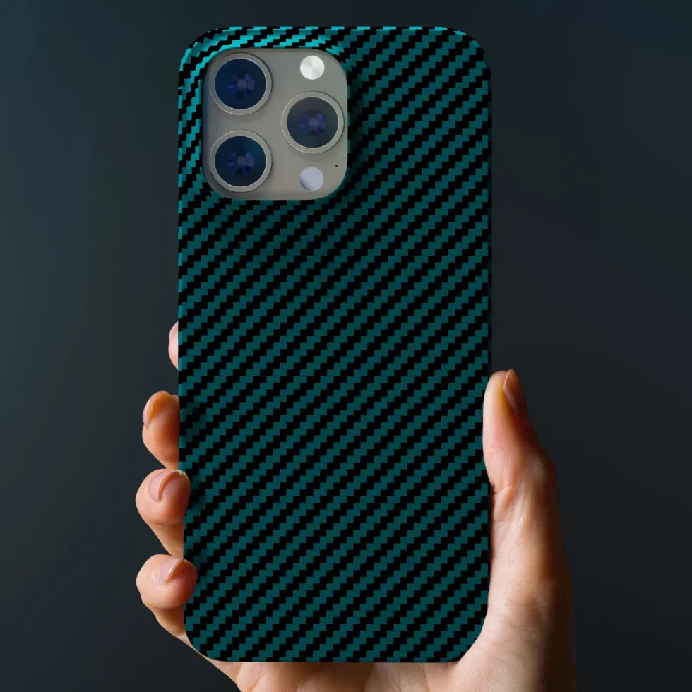 Linocell Premium Kevlar Robust deksel for iPhone 13 Pro Blå