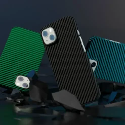 Linocell Premium Kevlar Robust deksel for iPhone 13 Blå