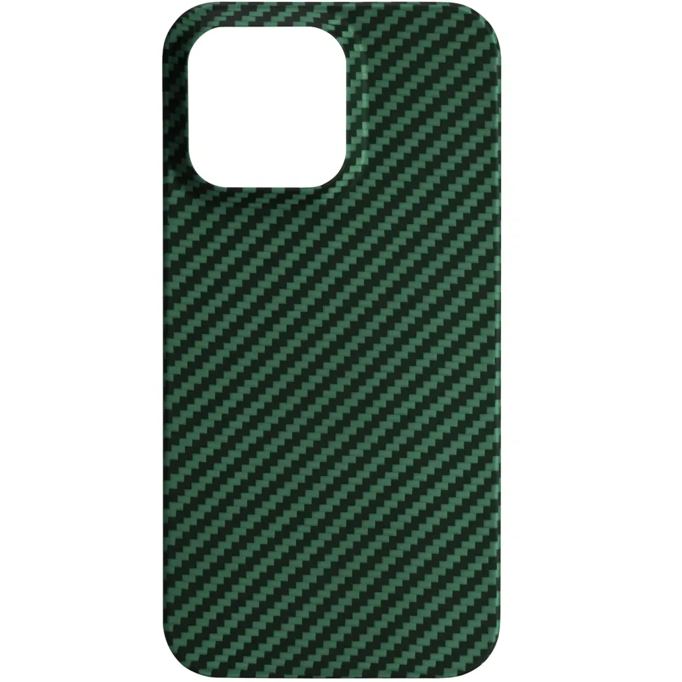 Linocell Premium Kevlar Robust deksel for iPhone 13 Pro Grønn