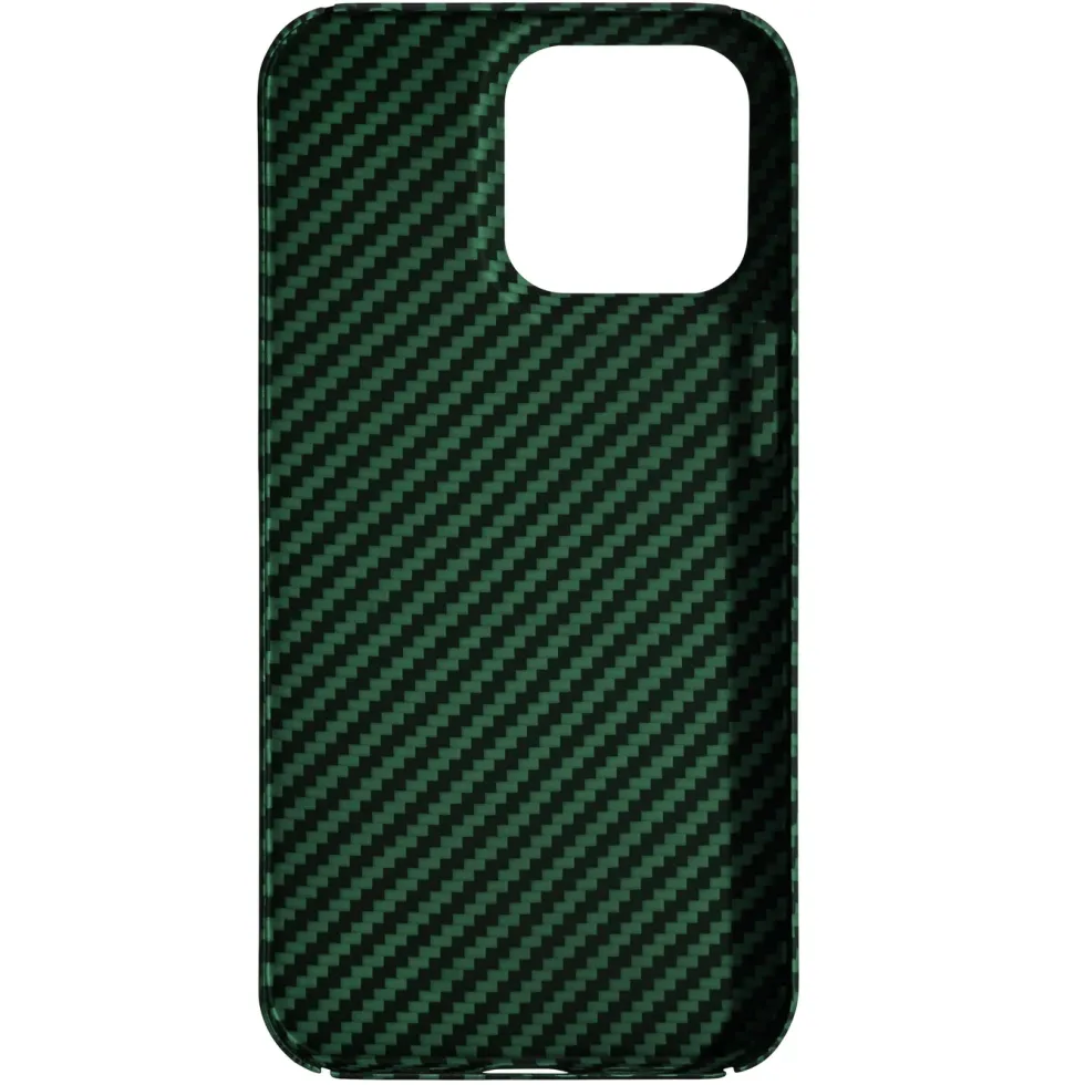 Linocell Premium Kevlar Robust deksel for iPhone 13 Pro Grønn