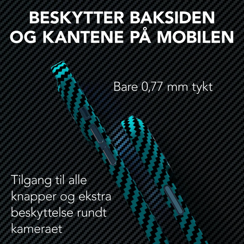 Linocell Premium Kevlar Robust deksel for iPhone 12 Pro Max Blå