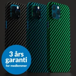 Linocell Premium Kevlar Robust deksel for iPhone 12 Pro Max Blå