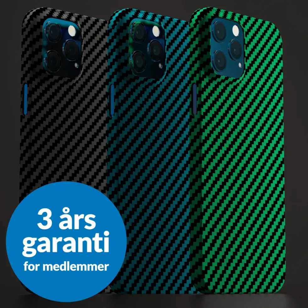 Linocell Premium Kevlar Robust deksel for iPhone 12 Pro Max Grønn