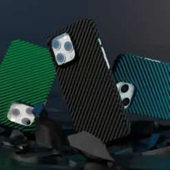 Linocell Premium Kevlar Robust deksel for iPhone 13 Pro Svart