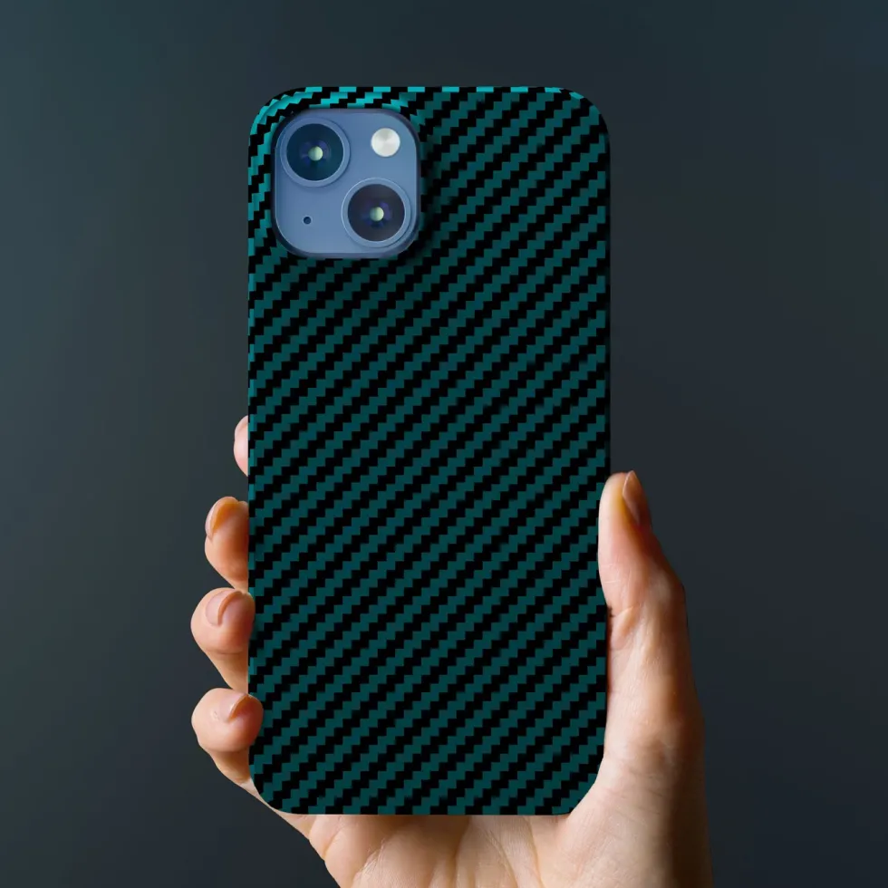 Linocell Premium Kevlar Robust deksel for iPhone 13 Mini Blå