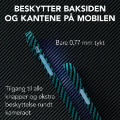 Linocell Premium Kevlar Robust deksel for iPhone 13 Mini Blå