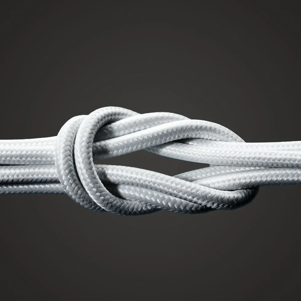Linocell Premium Kevlar USB-A til Lightning-kabel 1 m Hvit