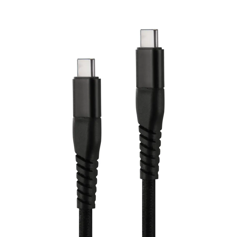Linocell Premium Kevlar USB-C 3.2-kabel - Svart 1 m