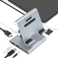 Linocell Premium Stativ og Multi-Hub for nettbrett - 8 porter