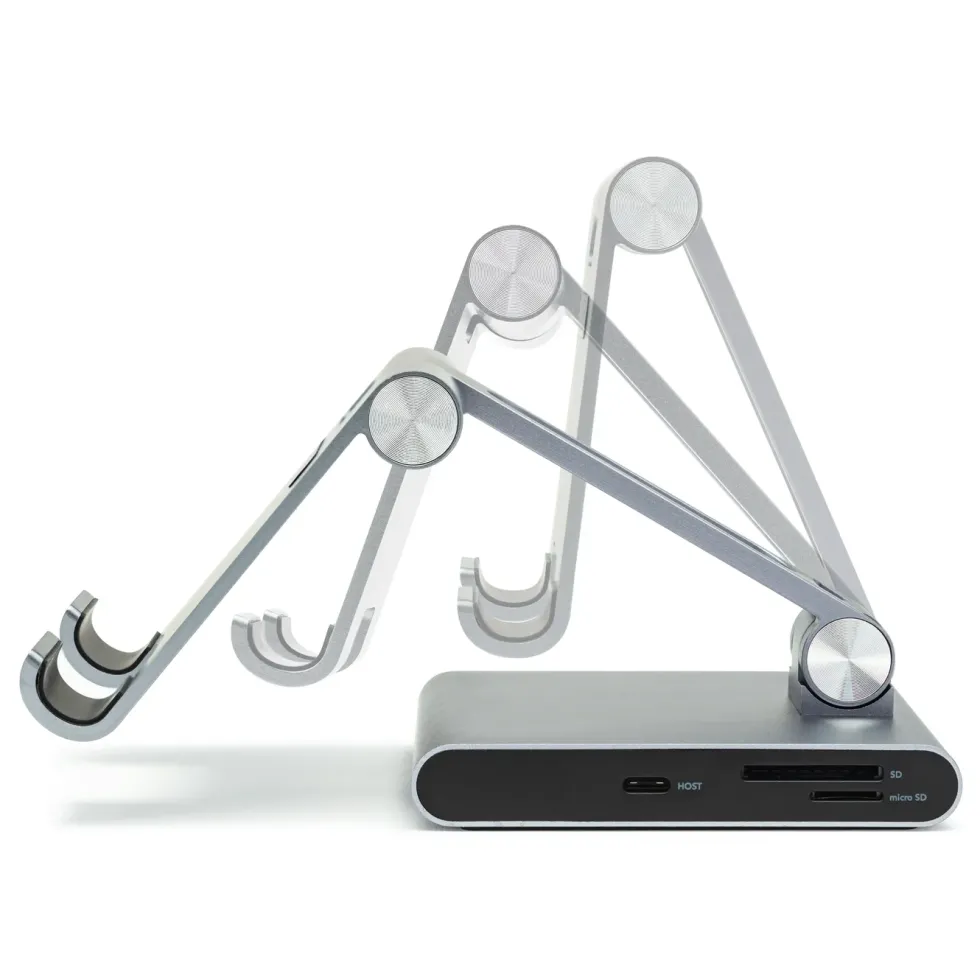 Linocell Premium Stativ og Multi-Hub for nettbrett - 8 porter