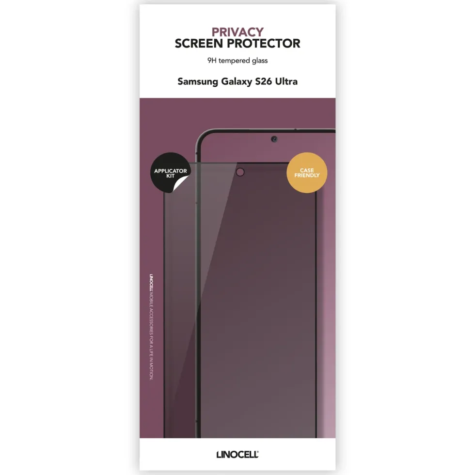 Linocell Privacy skjermbeskytter for Samsung Galaxy S26 Ultra