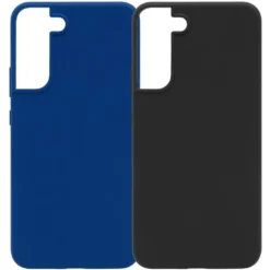 Linocell Rubber Case for Galaxy S22 Plus Svart