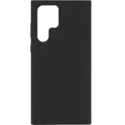 Linocell Rubber Case for Galaxy S22 Ultra Svart