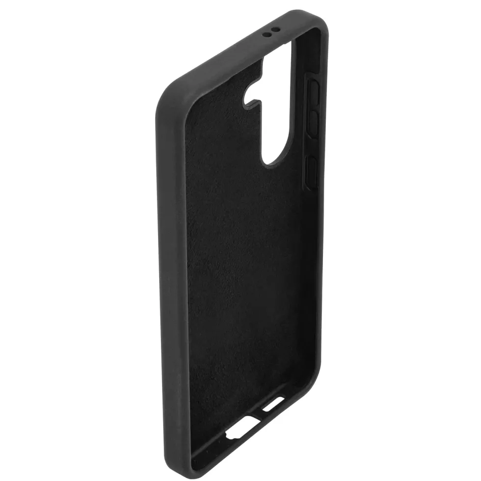 Linocell Rubber Case for Galaxy S24 - Svart
