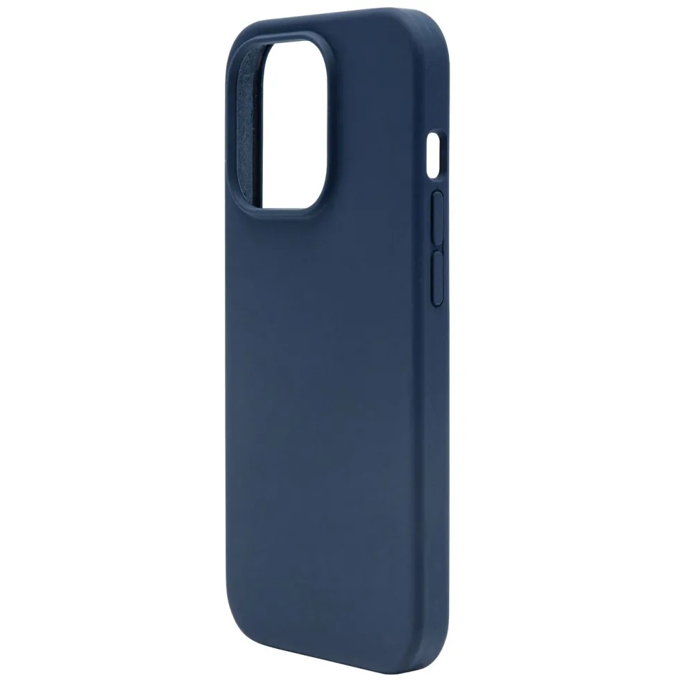 Linocell Rubber Case for iPhone 15 Pro Blå