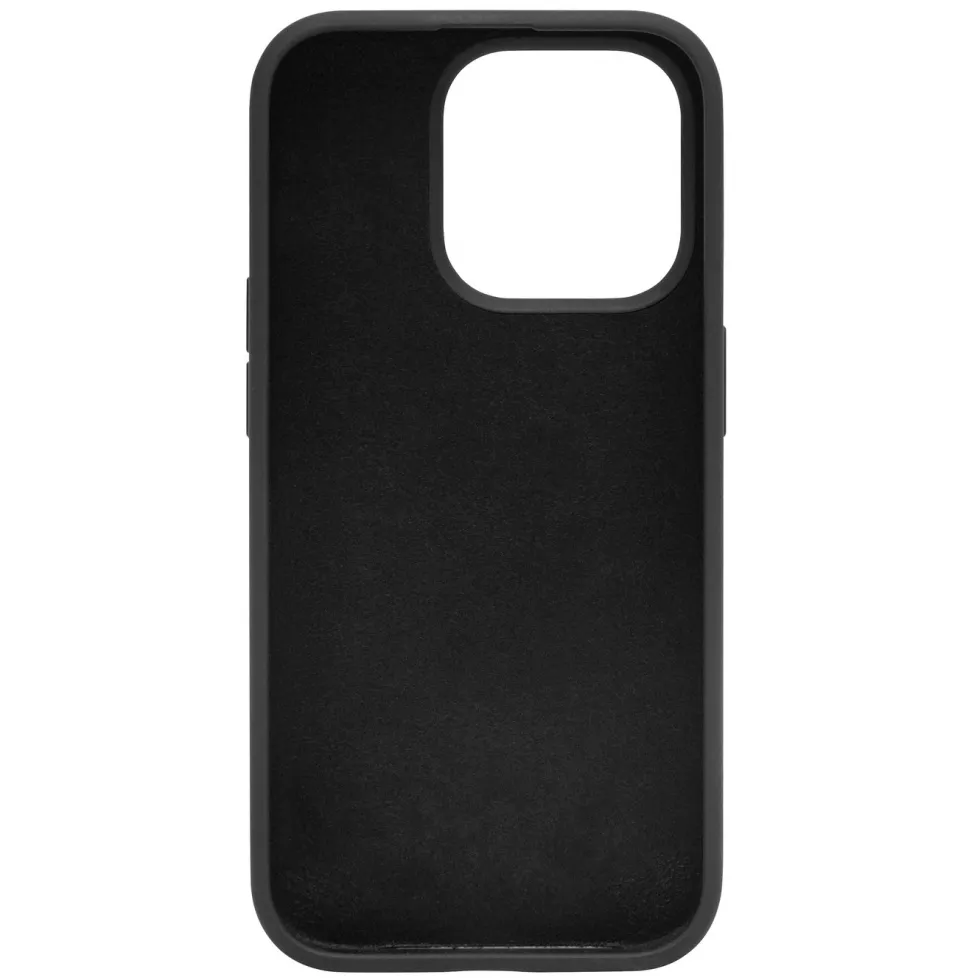 Linocell Rubber Case for iPhone 15 Pro Svart