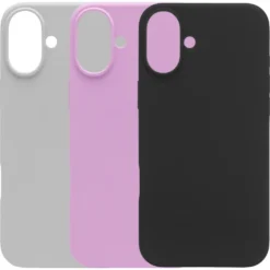 Linocell Rubber case for iPhone 16 Plus Rosa