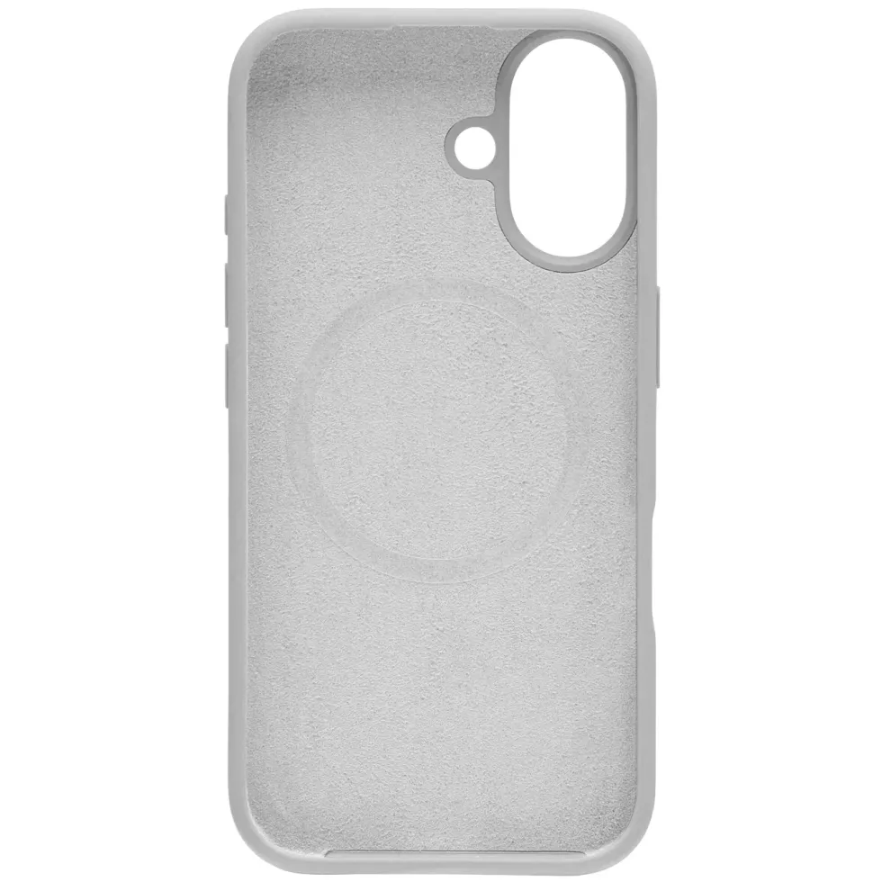 Linocell Rubber case for iPhone 16 Grå