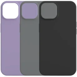 Linocell Rubber case for iPhone 14 Svart