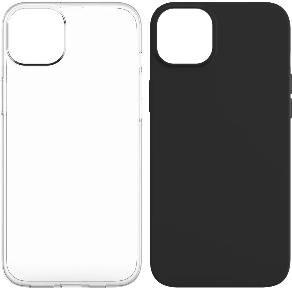 Linocell Second skin for iPhone 14 Plus Svart