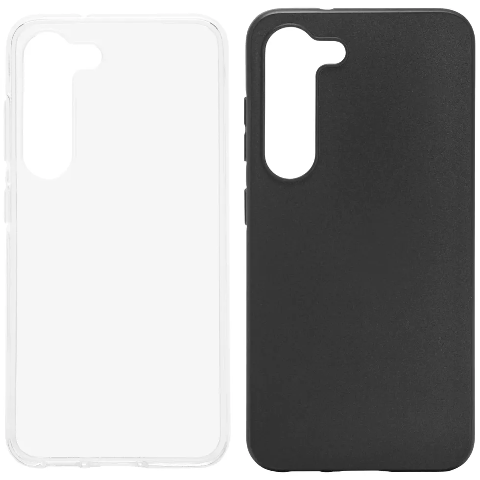 Linocell Second skin Mobildeksel for Samsung Galaxy S23 Gjennomsiktig