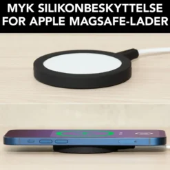 Linocell Silikonbeskyttelse for Magsafe-lader Svart
